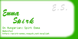 emma spirk business card